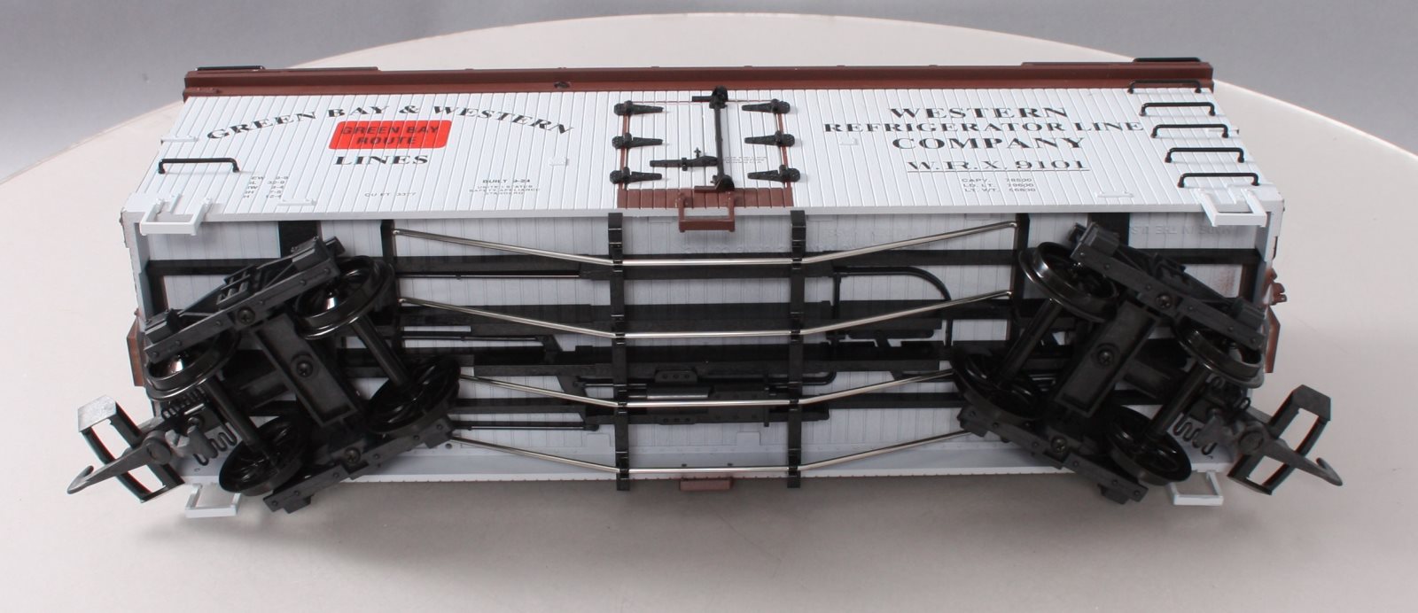 USA Trains R16493B G Green Bay & Western U.S. Refrigerator Cars #9101