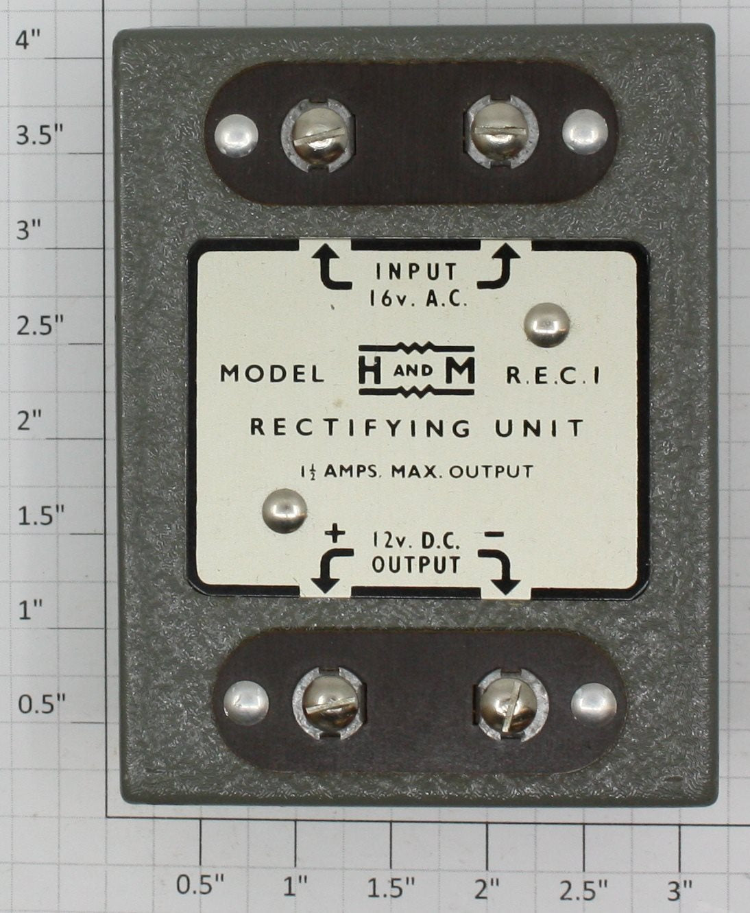 Acme REC1 Hammant & Morgan 1 1/2 Amp Rectifying Unit