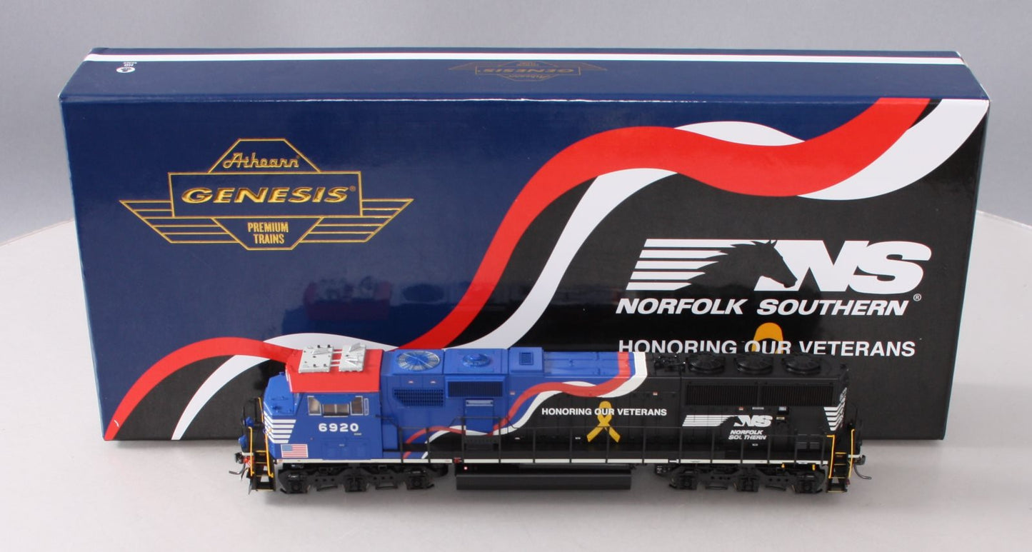 Athearn G65204 HO NS/Honoring Our Veterans SD60E Diesel Locomotive #6920