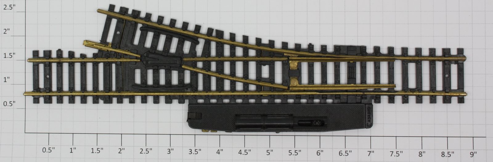 Acme 100X-1148RH Casadio HO Scale Code 100 No. 4 RH Switch Assembly w/ Spades