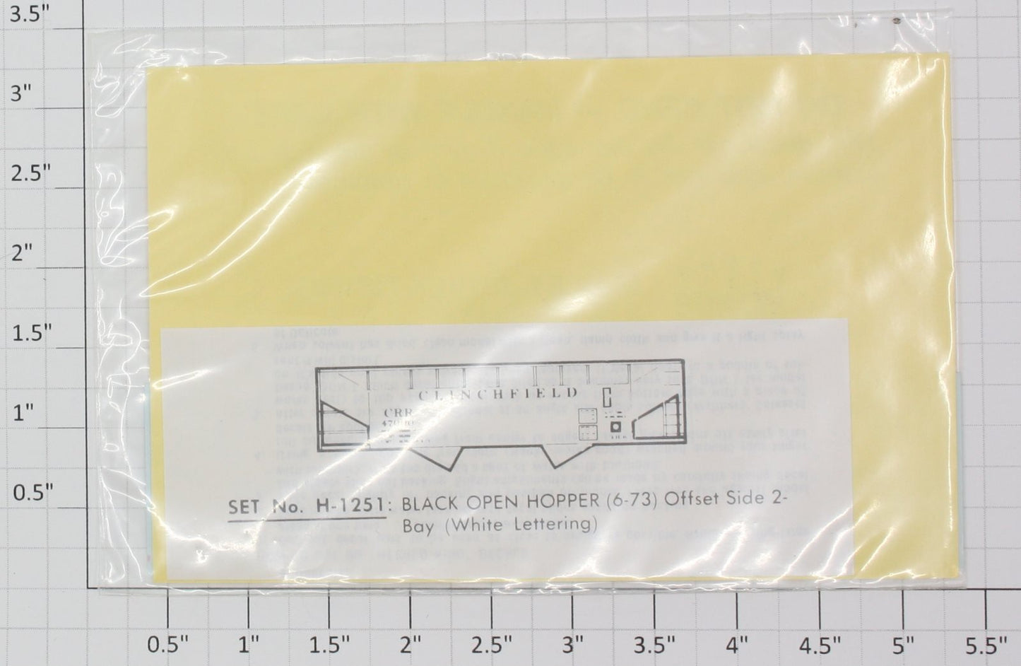 Herald King H-1251 Black Open Hopper Offset Side 2-Bay Decal