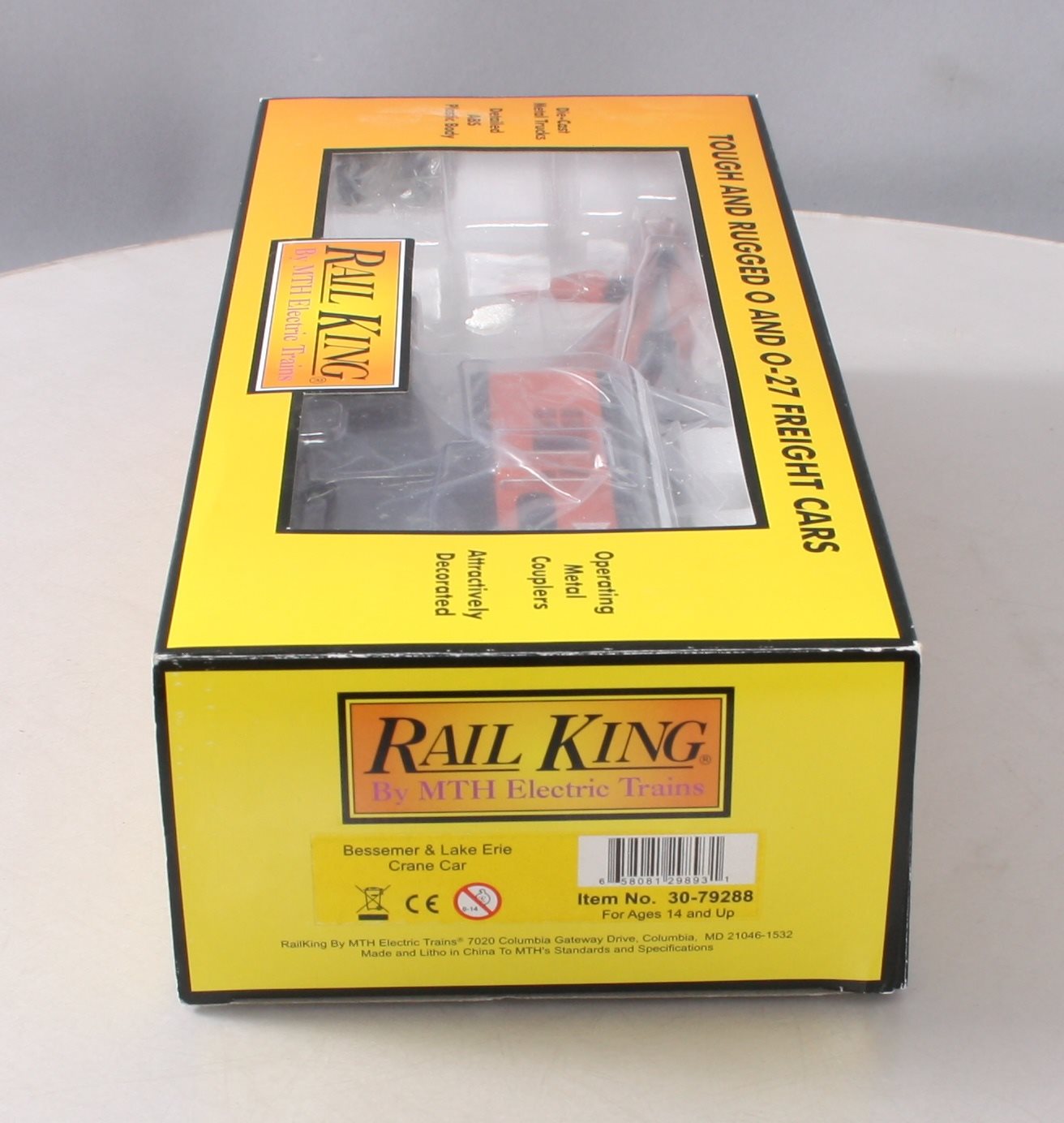 MTH 30-79288 CRANE CAR BESSEMER & LAKE ERIE