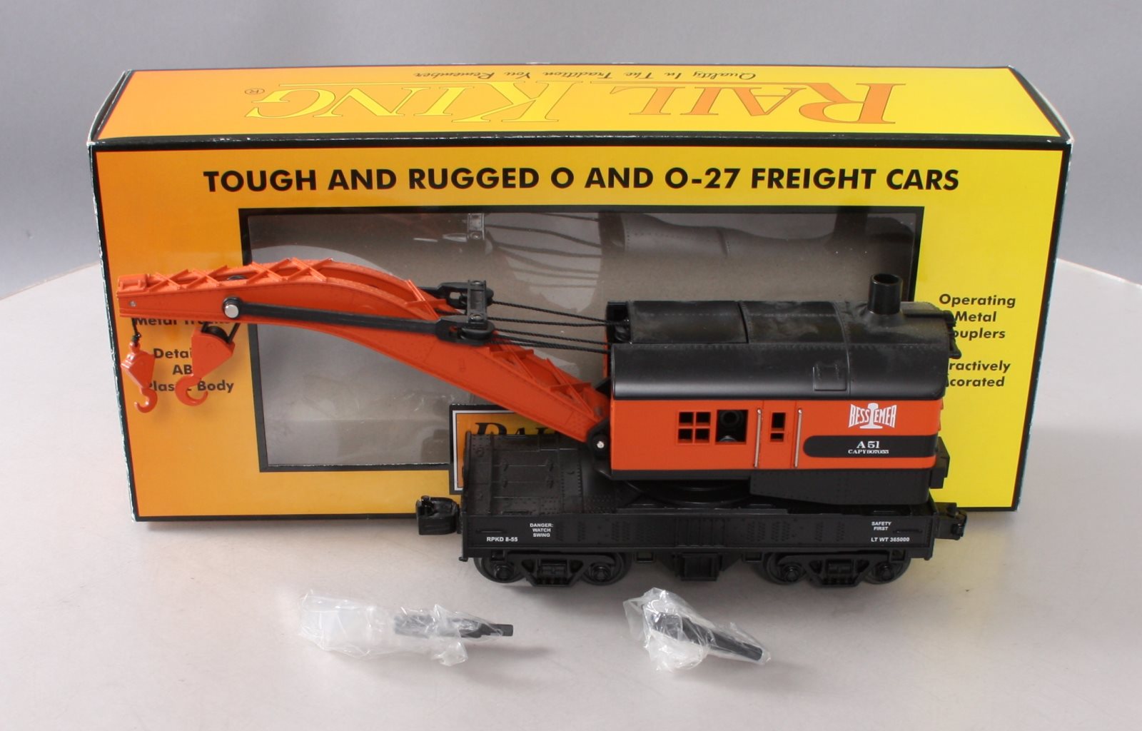 MTH 30-79288 CRANE CAR BESSEMER & LAKE ERIE