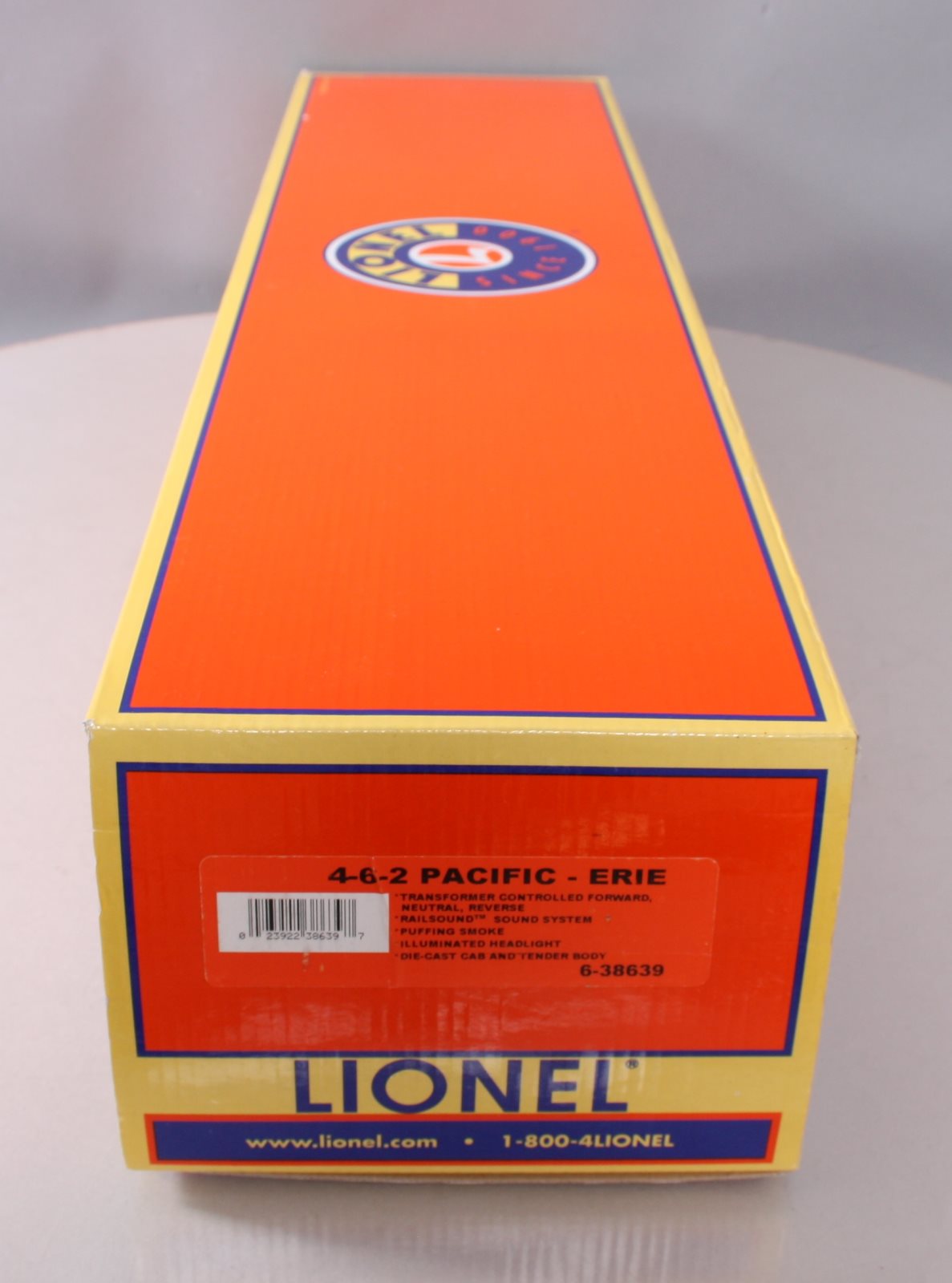 Lionel 6-38639 O Gauge Erie 4-6-2 Pacific Steam Locomotive & Tender #2939