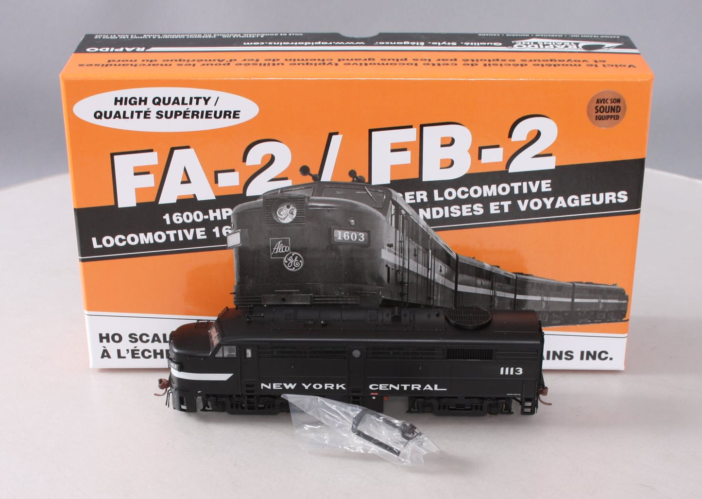 Rapido 21588 HO New York Central ALCo FA-2 Cigar Band Diesel Locomotive (DCC)