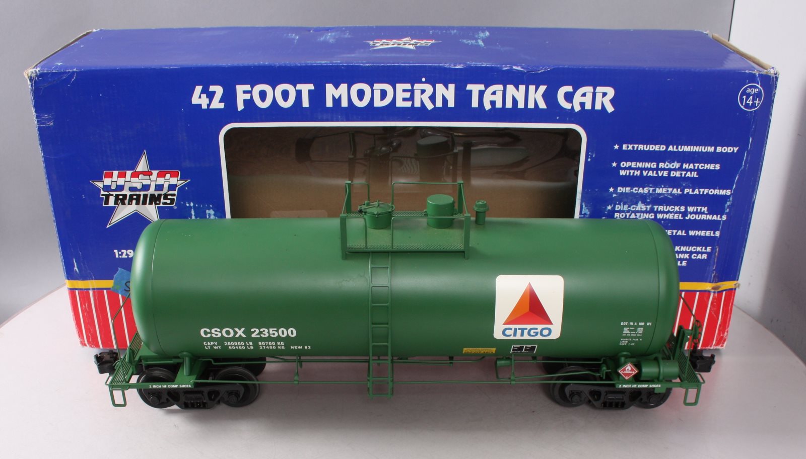 USA Trains R15266 G Citco 42' Modern Tank Car (Green)
