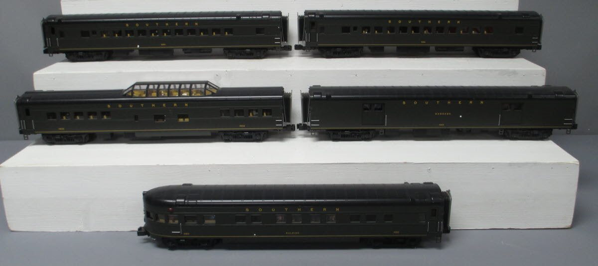 MTH 20-65149 O Southern 70' Streamlined ABS Smooth Passenger Set (Set of 5)