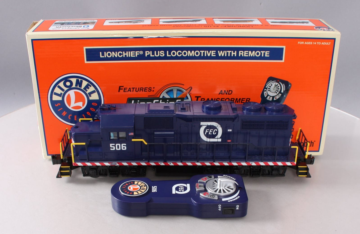 Lionel 6-84941 Florida East Coast LionChief Plus GP38 Diesel Locomotive #506