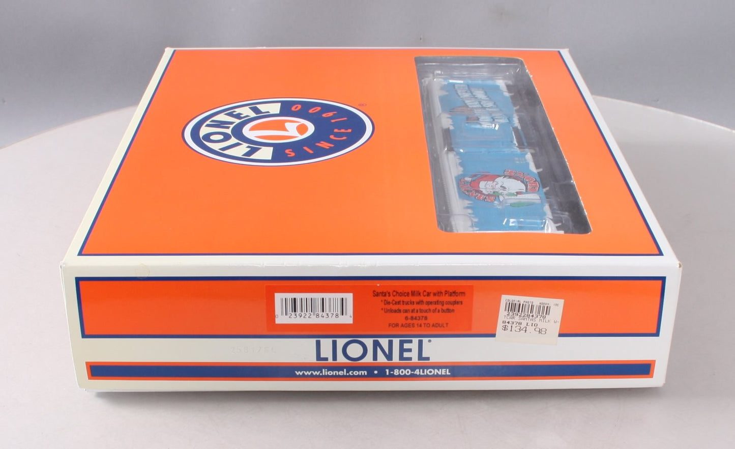 Lionel 6-84378 O Santa’s Choice Milk Car with Platform