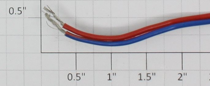 LGB 5015-FT Blue/Red Hook Up Wire Sold by the Foot
