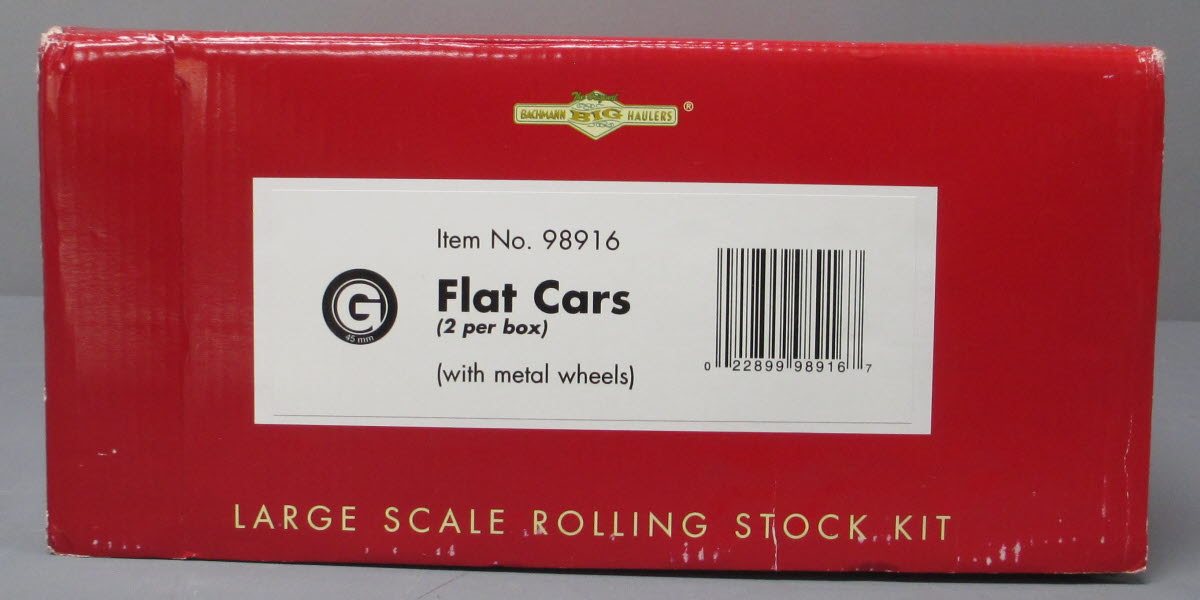 Bachmann 98916 G Scale Flatcar Kits (2)