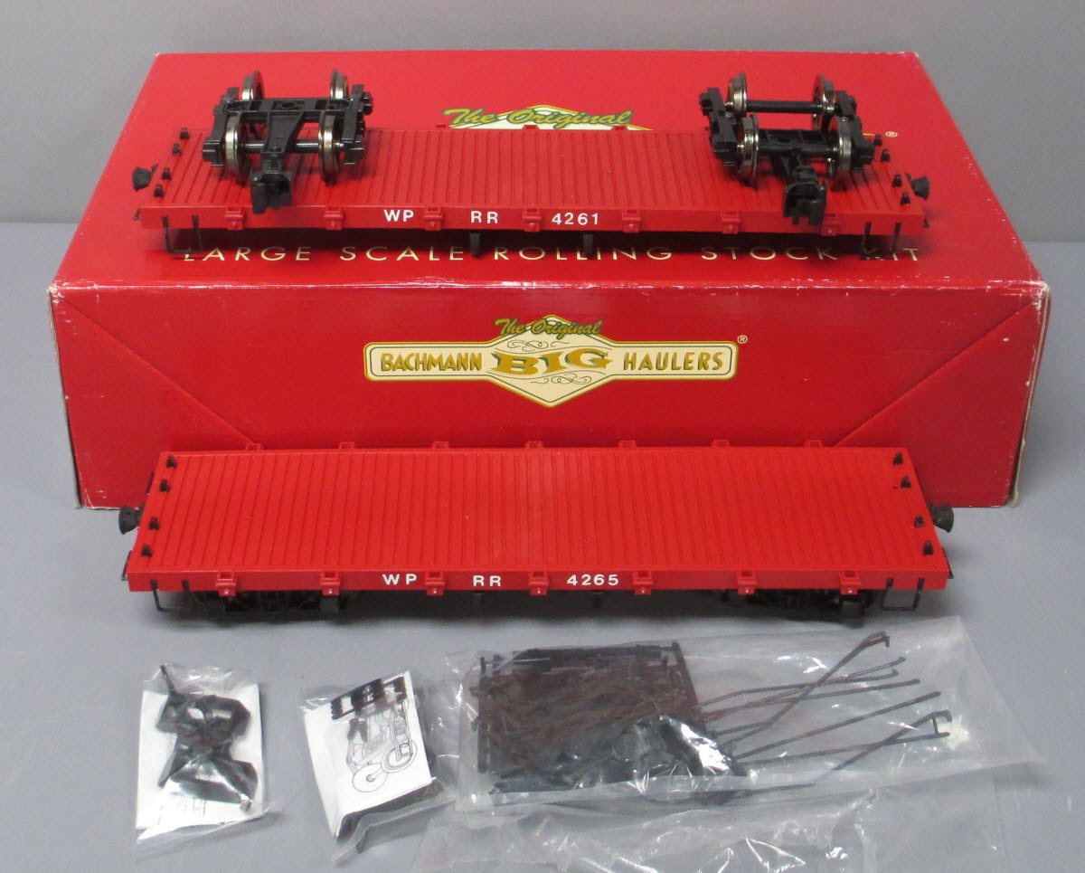 Bachmann 98916 G Scale Flatcar Kits (2)