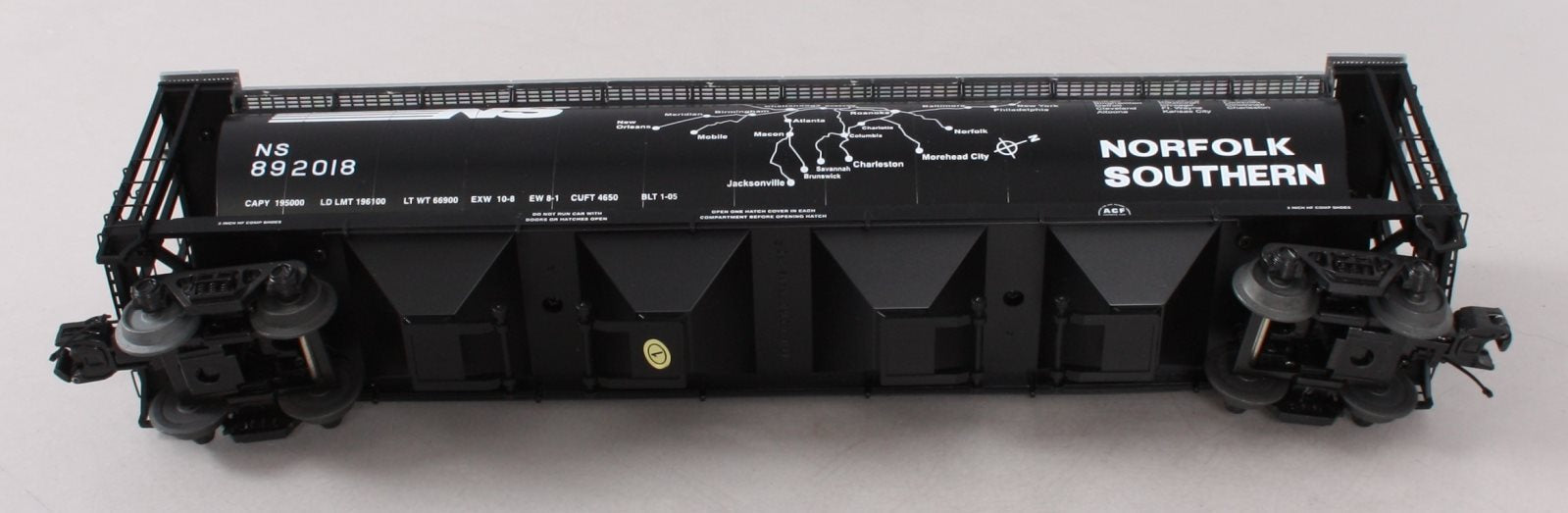 MTH 20-97889 O Norfolk Southern 100 Ton Hopper Car #892018