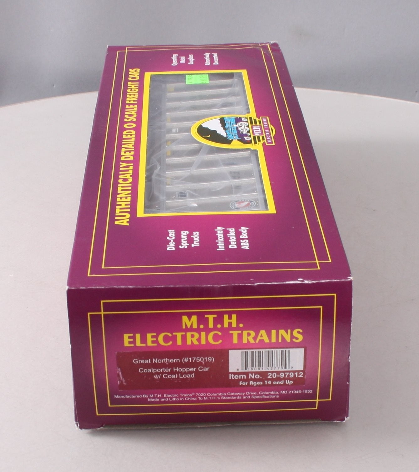 MTH 20-97912 O Gauge Great Northern Coalporter Hopper Car #175019