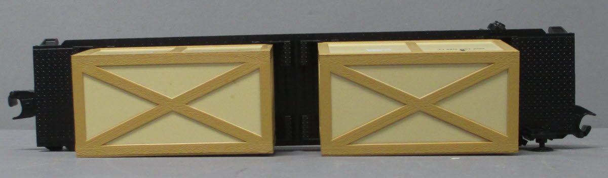 MTH 30-76702 O Norfolk Southern Flat Car with 2 Crates #603010