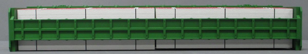 MTH 30-76748 O-27 Burlington Northern Center I-Beam Flat Car #624250