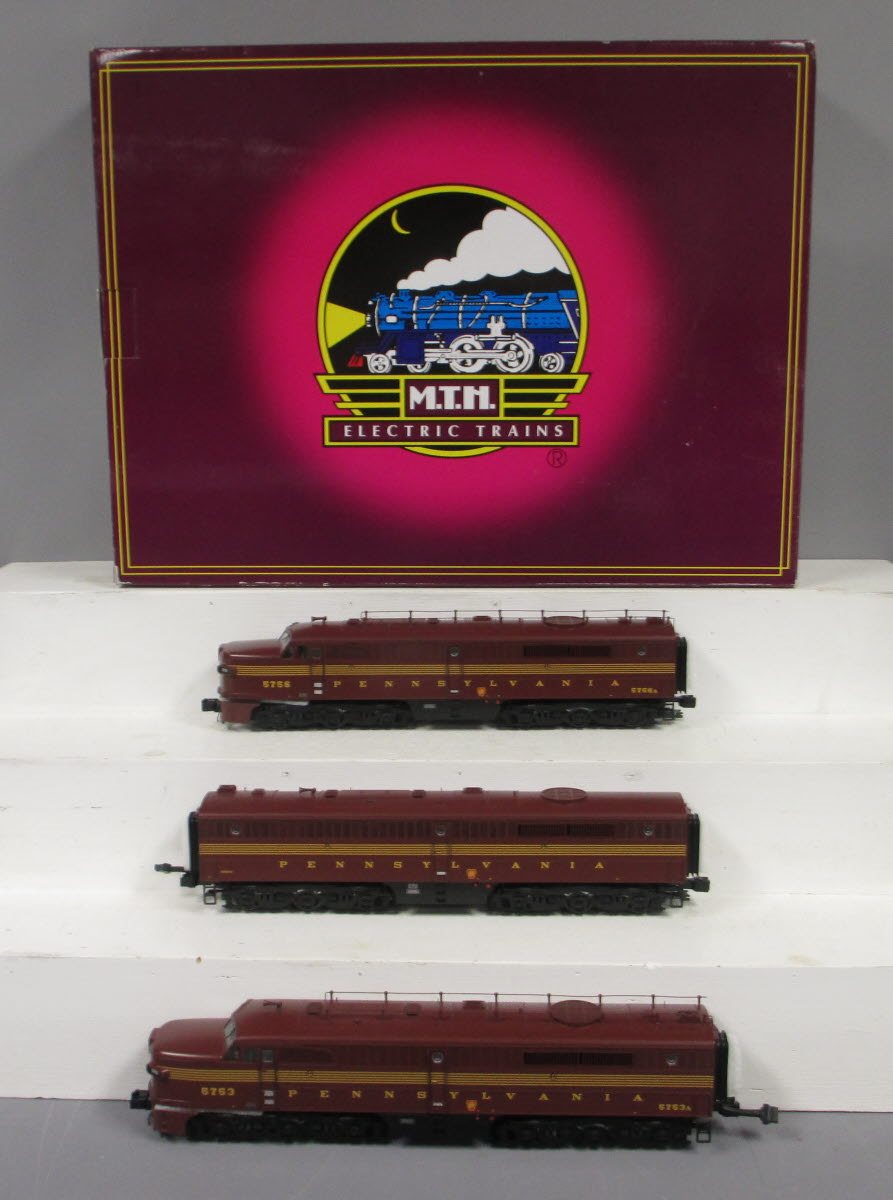 MTH 20-20308-1 PRR Alco PA ABA Diesel Engine Set w/PS 3.0 #5753/5756/5753B