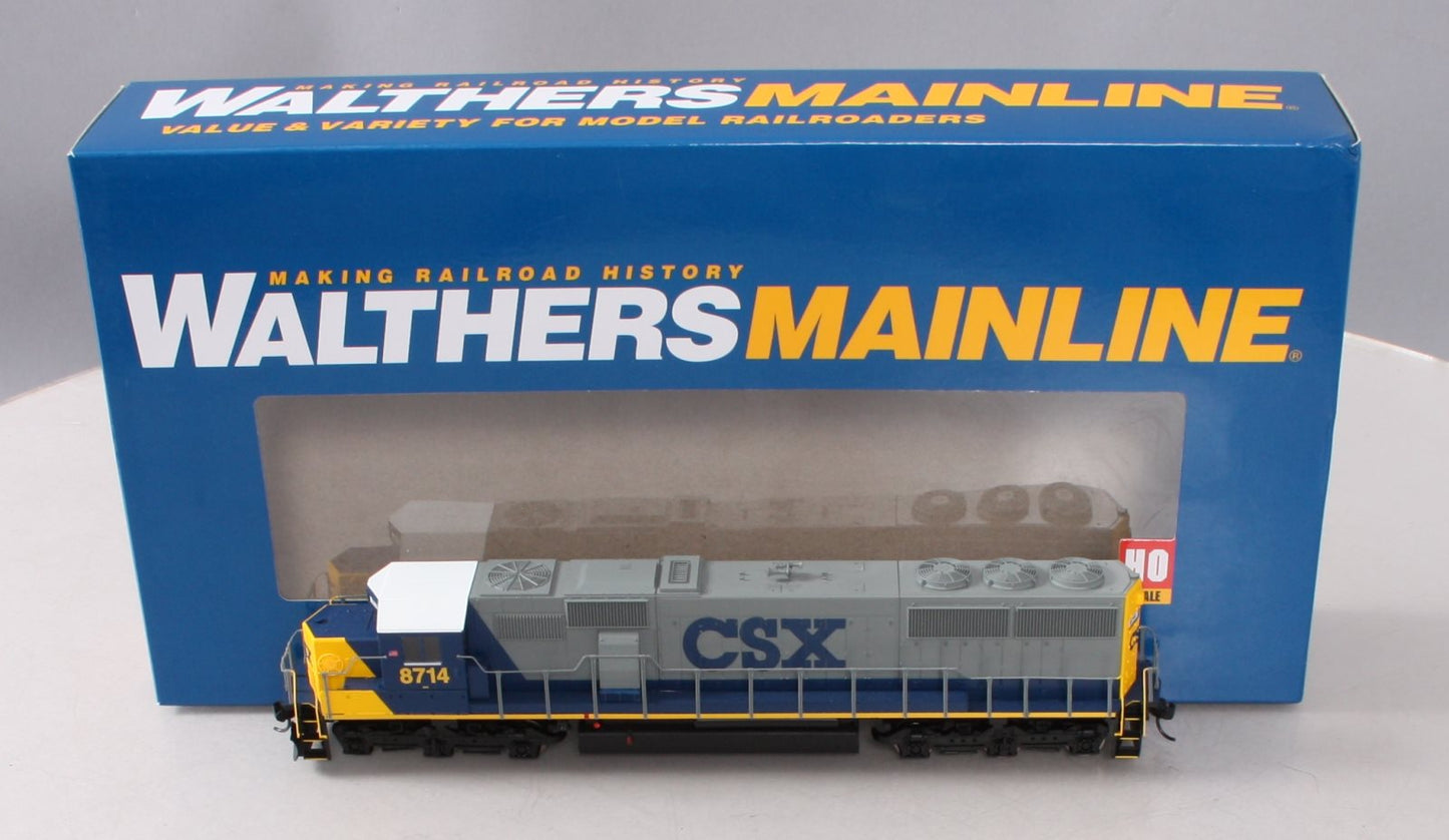 Walthers 910-9754 HO CSX EMD SD60 Spartan Cab Standard DC Diesel Loco #8714