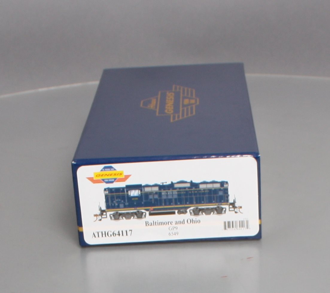 Athearn G64117 HO Baltimore & Ohio GP9 Diesel Locomotive #6549