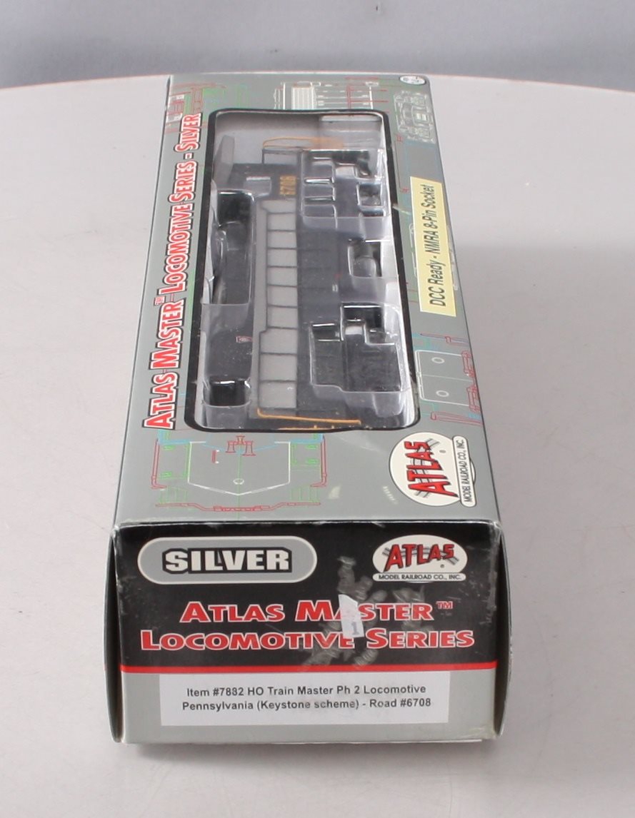 Atlas 7882 HO Scale PRR FM Trainmaster Phase 2 Diesel Locomotive #6708
