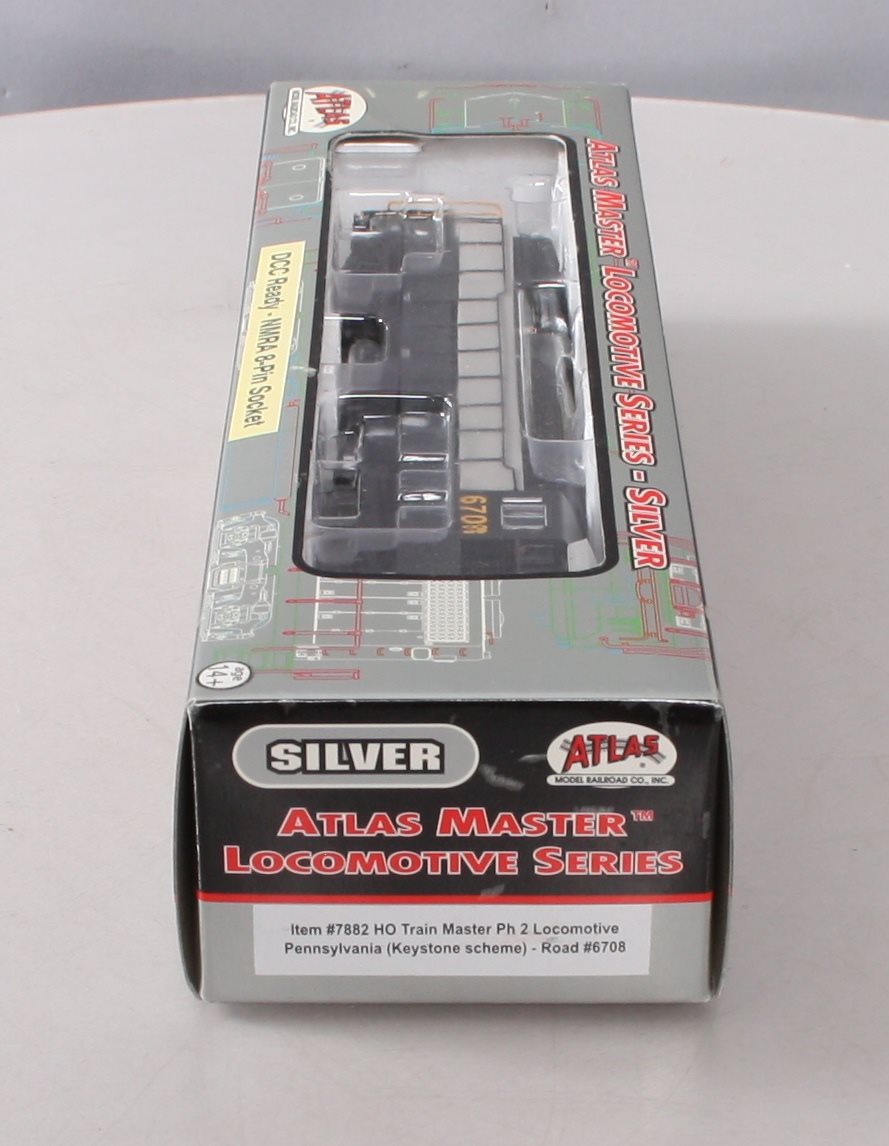Atlas 7882 HO Scale PRR FM Trainmaster Phase 2 Diesel Locomotive #6708