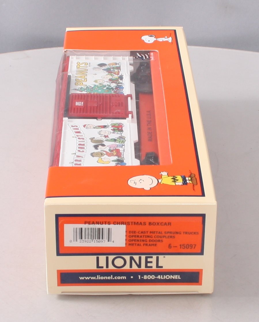 Lionel 6-15097 O Gauge USA/Peanuts Christmas Boxcar