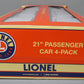 Lionel 6-85360 Union Pacific Challenger 21'' 4 Car Passenger Pack