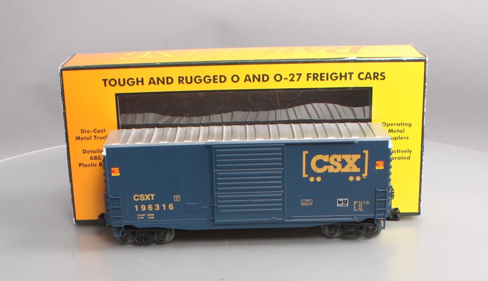 MTH 30-74846 O Gauge CSX 40' High Cube Boxcar