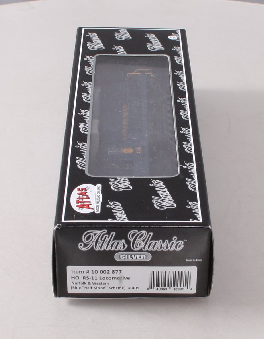 Atlas 10002877 HO Norfolk & Western RS-11 Diesel Locomotive Silver Series #405