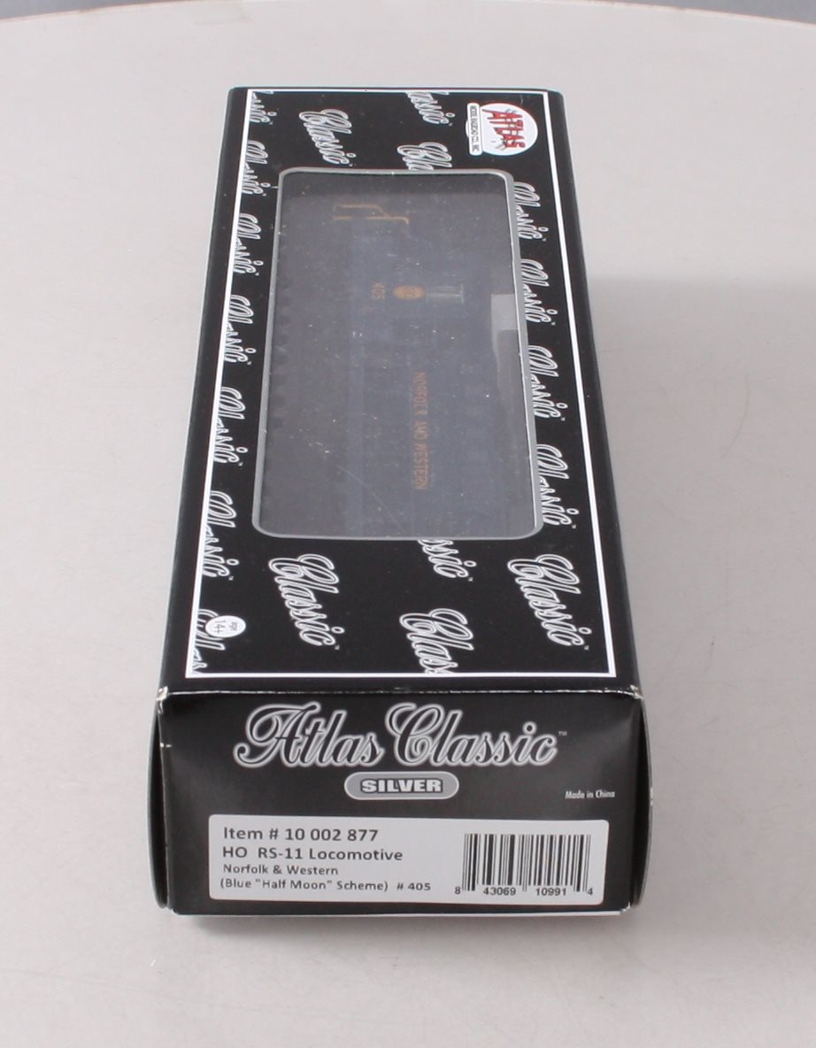 Atlas 10002877 HO Norfolk & Western RS-11 Diesel Locomotive Silver Series #405