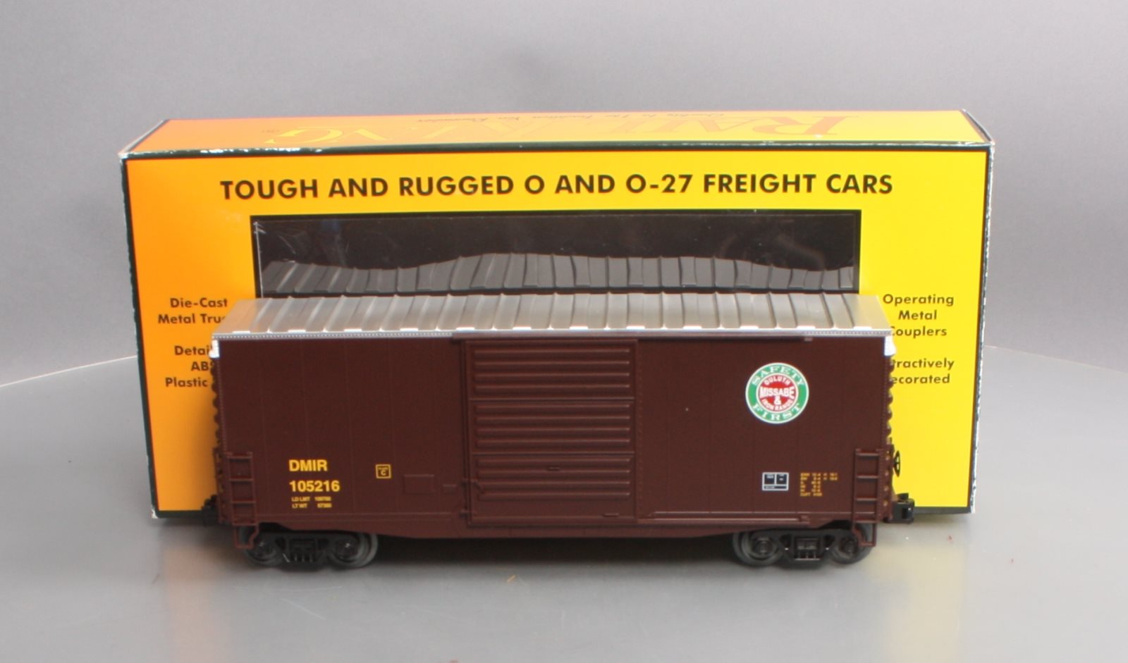 MTH 30-74848 O Duluth Missabe and Iron Range 40' High Cube Boxcar #105216