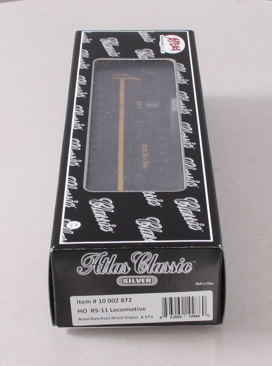 Atlas 10002872 HO Nickel Plate Road RS-11 Diesel Locomotive Silver Series #573
