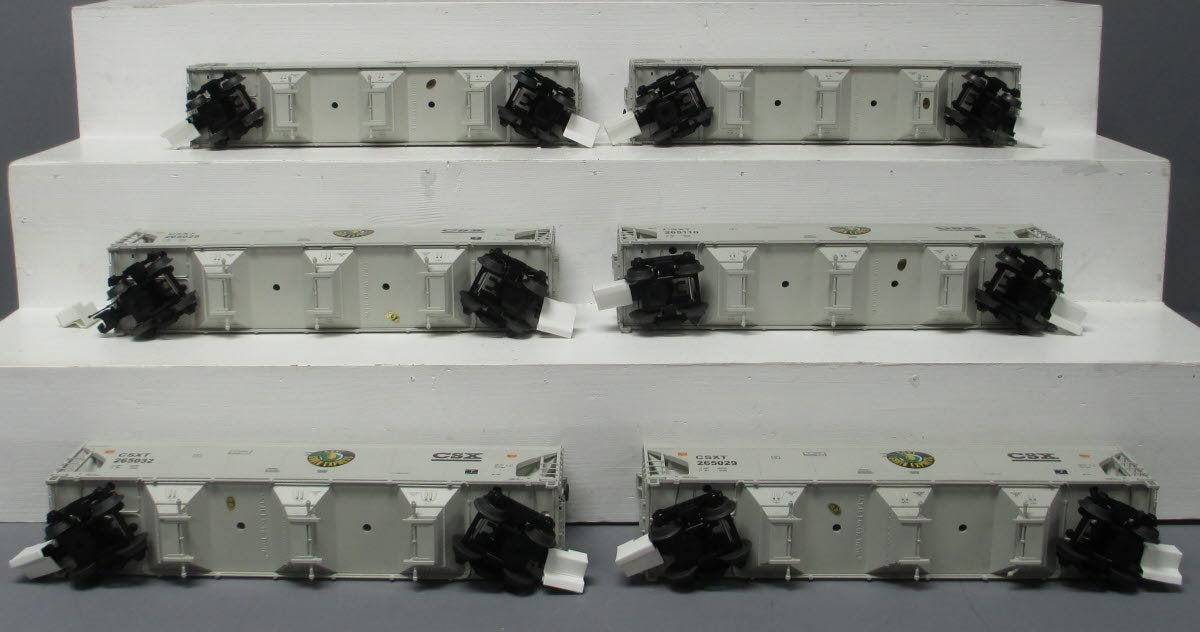 MTH 20-90437 O CSX 3-Bay Centerflow Hopper Car Set (Set of 6)