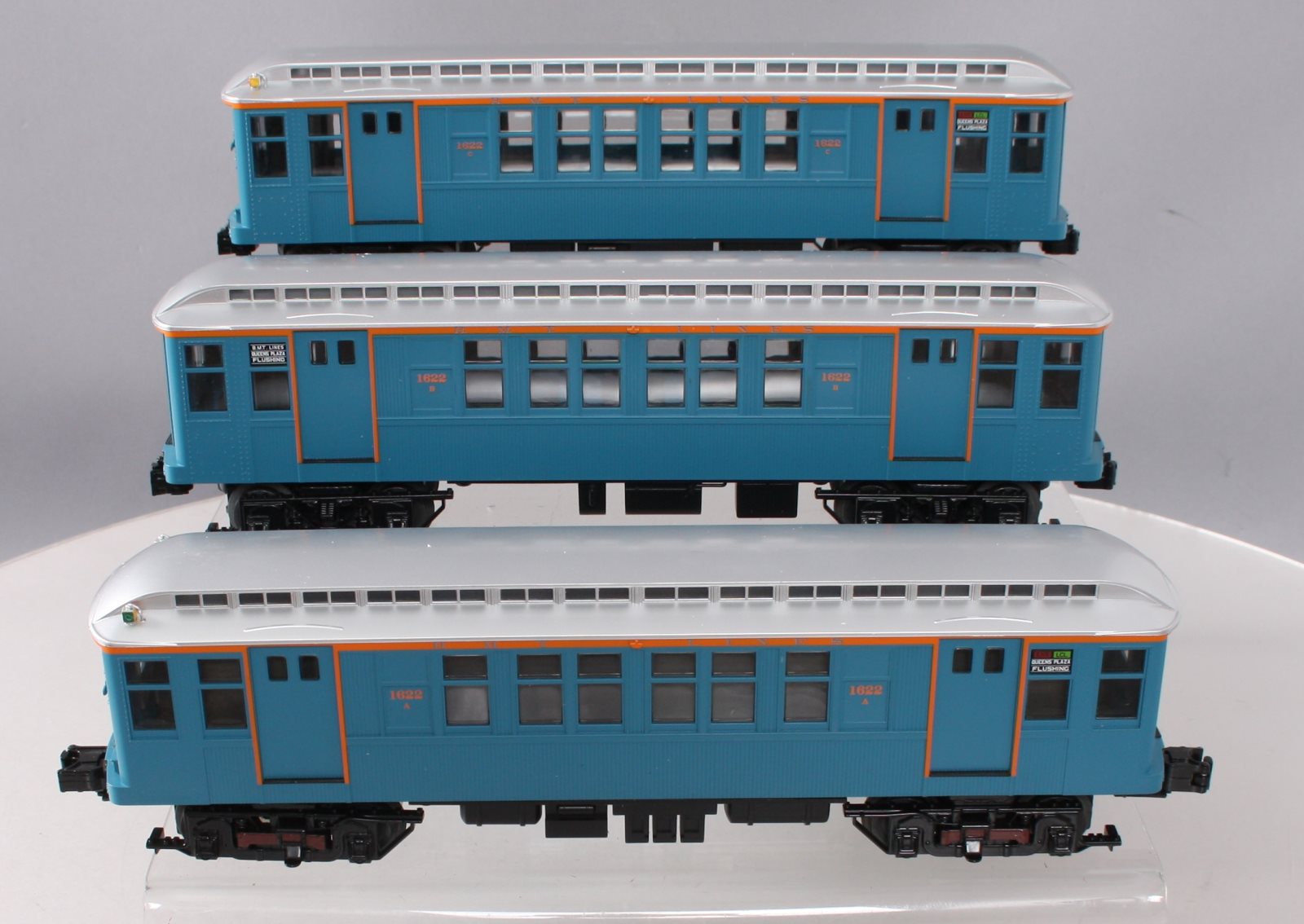 MTH 30-2760-1 O New York Transit Q Type Subway Set w/Proto-Sound 2.0 (Set of 3)