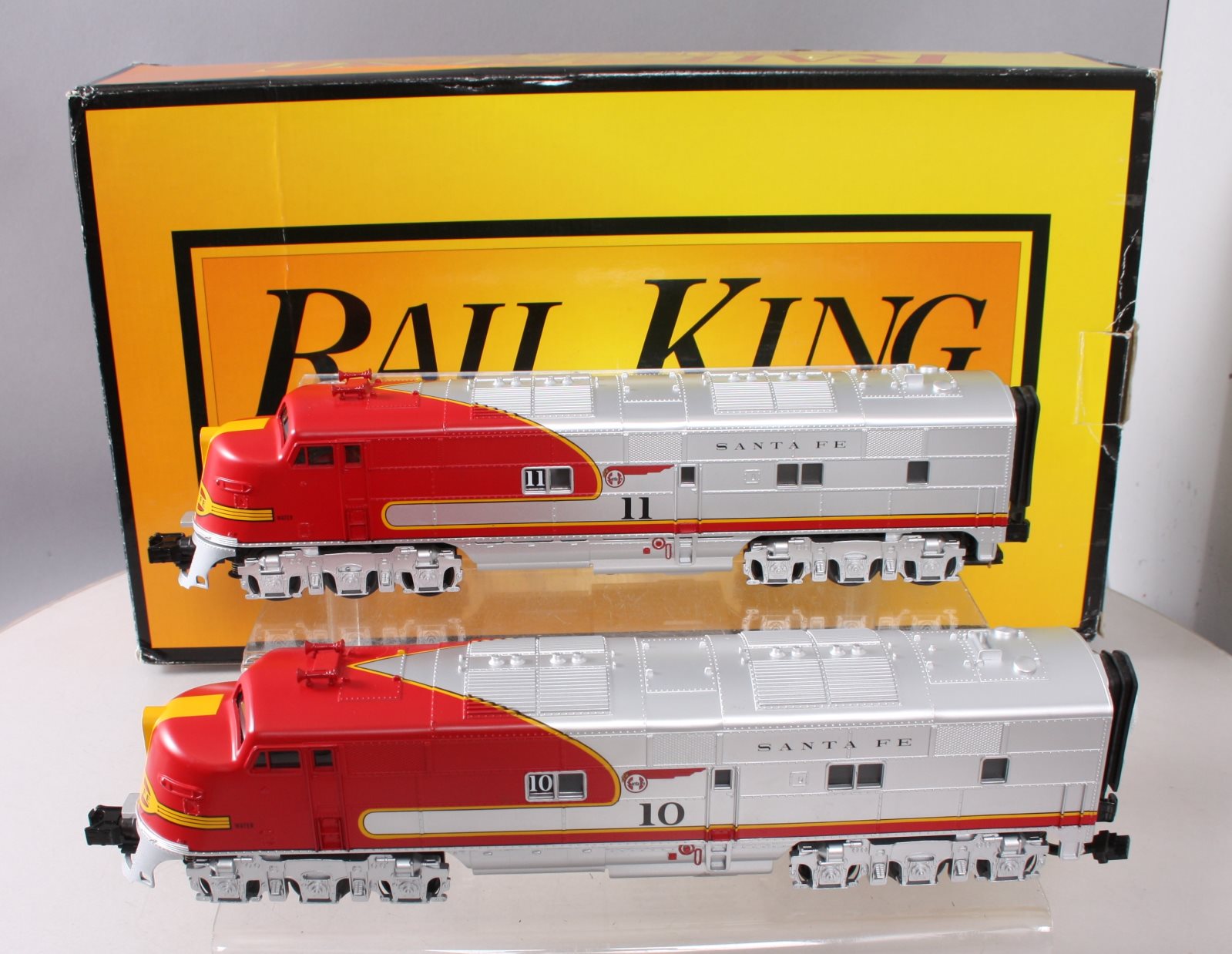 MTH 30-2968-1 Santa Fe E-3 AA Diesel Engine Set w/PS2 #10/11