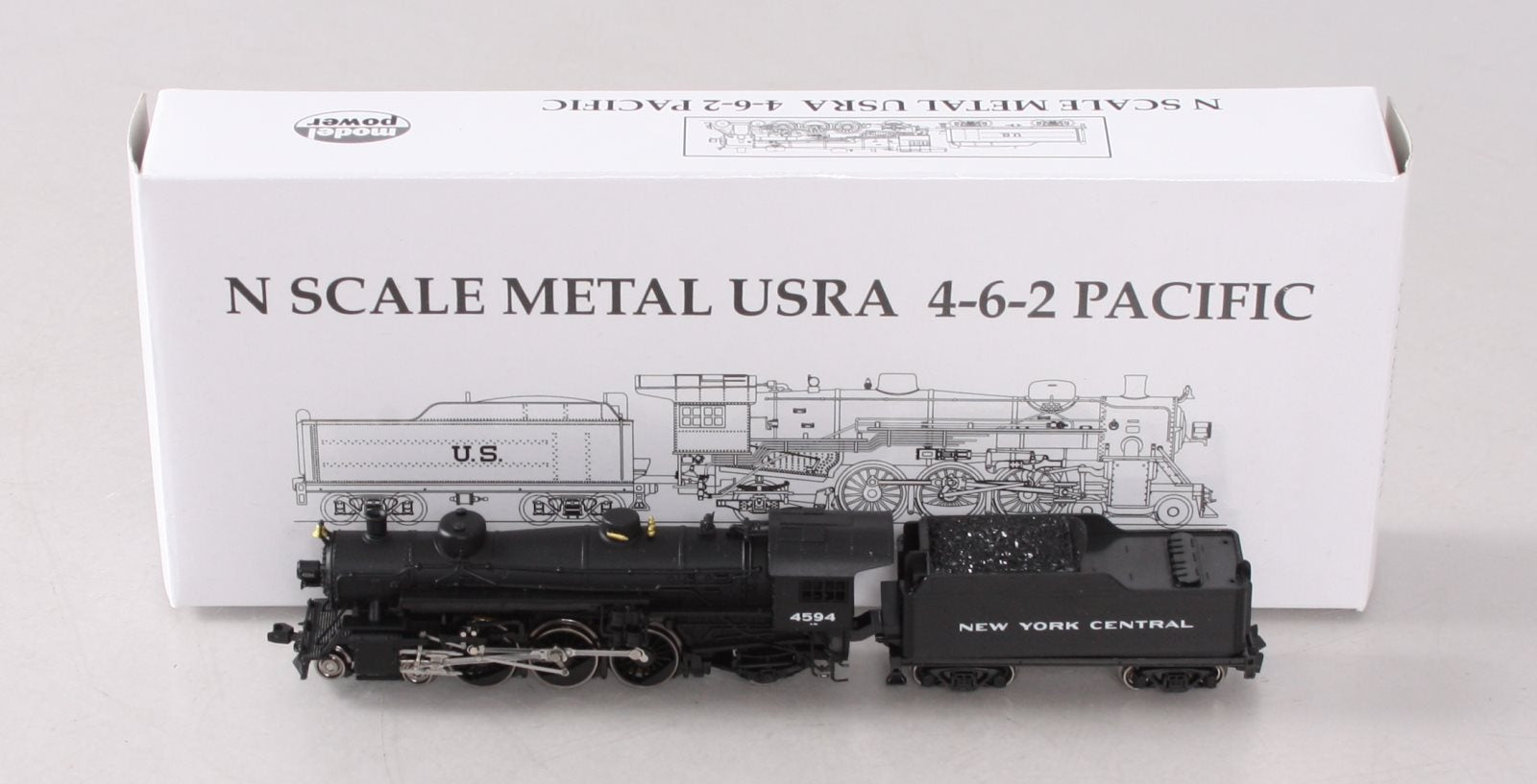 Model Power 7410 N Scale NYC 4-6-2 USRA Steam Locomotive w/ Tender