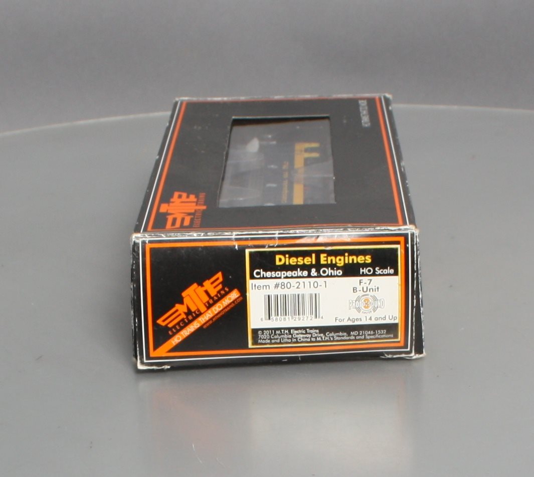 MTH 80-2110-1 Chesepeake & Ohio F-7 Diesel Locomotive B-Unit #7509