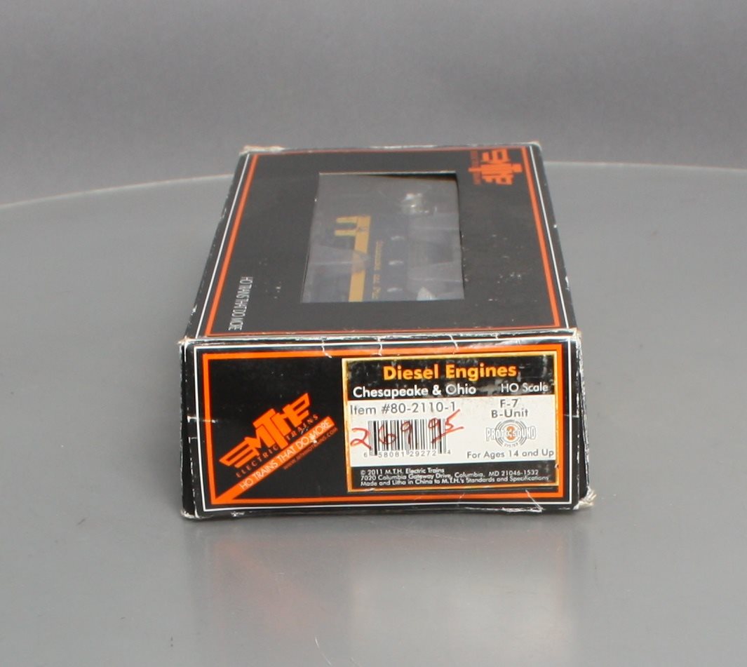 MTH 80-2110-1 Chesepeake & Ohio F-7 Diesel Locomotive B-Unit #7509