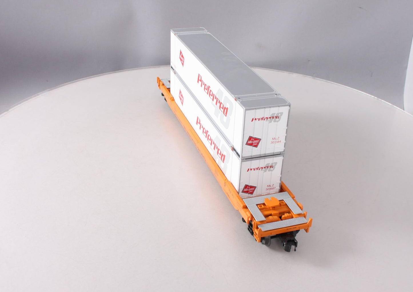 MTH 20-95117 O Milwuakee Road Husky Stack Car #570603