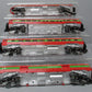 MTH 30-68132 O Christmas 60' Streamlined Passenger Set w/LED Lights (Set of 4)