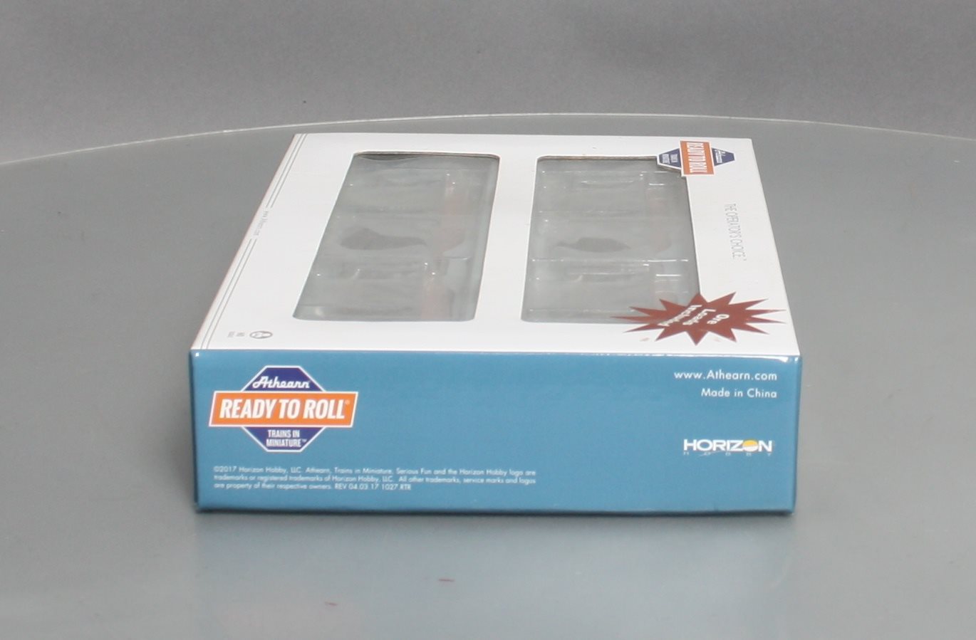 Athearn 97696 HO Penn Central 26' Low-Side Ore Car 4-Car Set - RTR