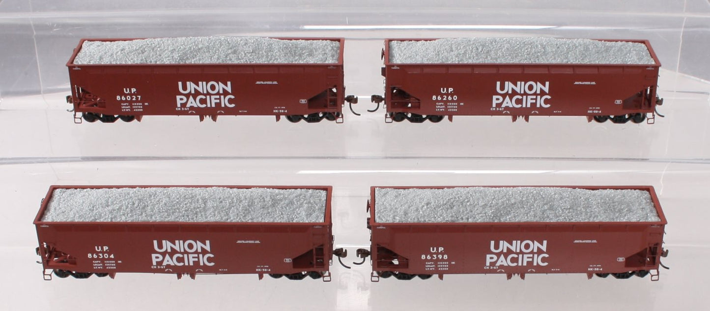 Athearn 14531 HO Union Pacific 40' Offset Ballast Hopper w/Load (4 - Car Set)