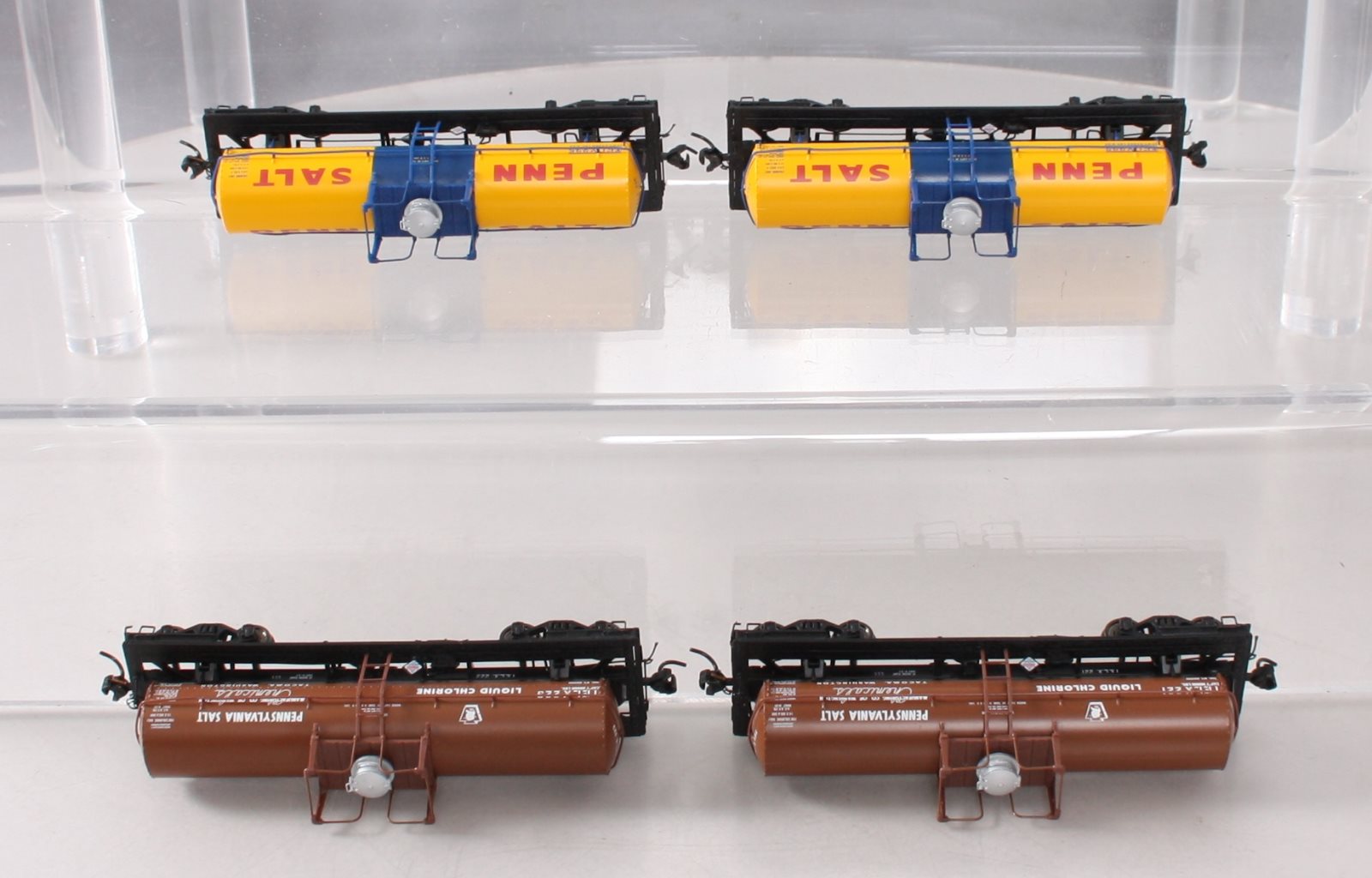 Broadway Limited 6171 Ho 6000gal Tank Penn Salt Chlorine Tank Car (Pack of 4)