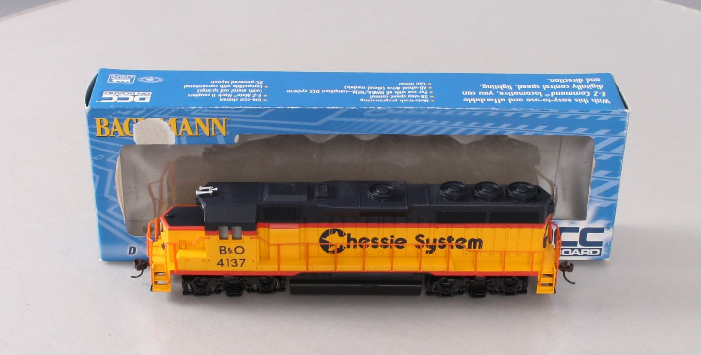 Bachmann 60309 HO Chessie EMD GP40 Diesel Locomotive w/DCC #4137