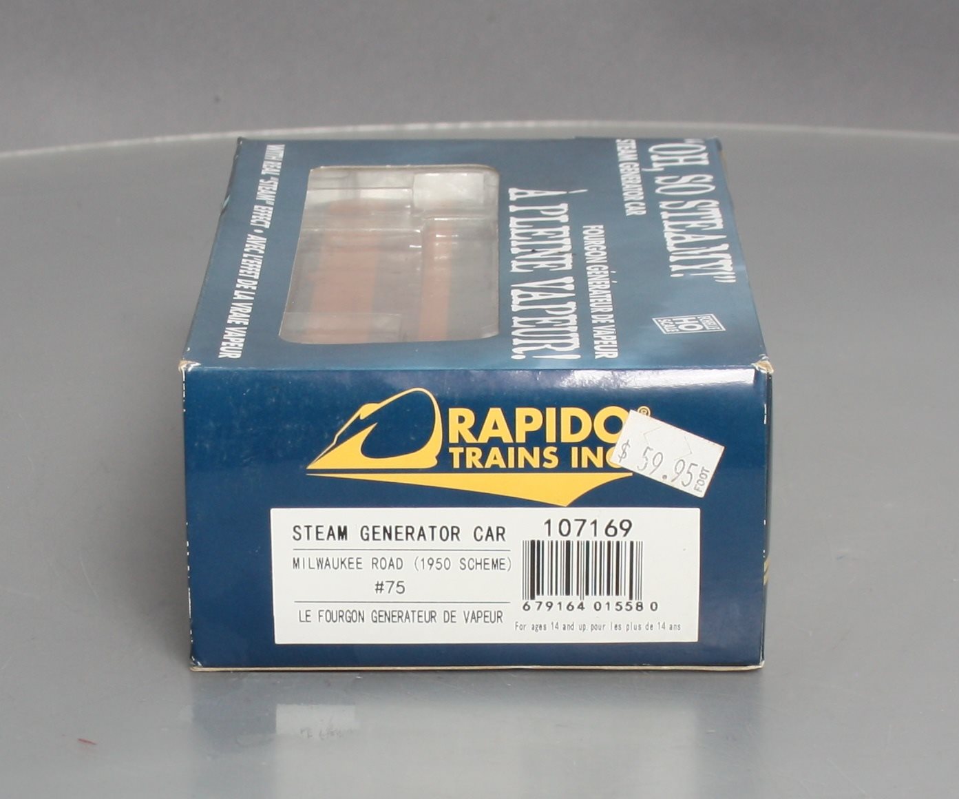 Rapido Trains 107169 HO Milwaukee Road Steam Generator Car #71 (1950 Scheme)