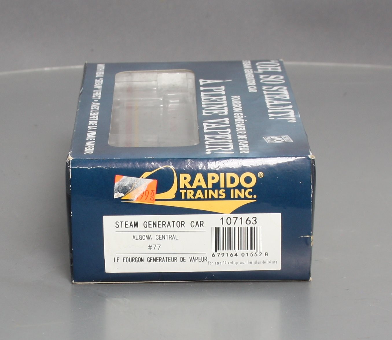 Rapido Trains 107163 HO Algoma Central Steam Generator Car #77