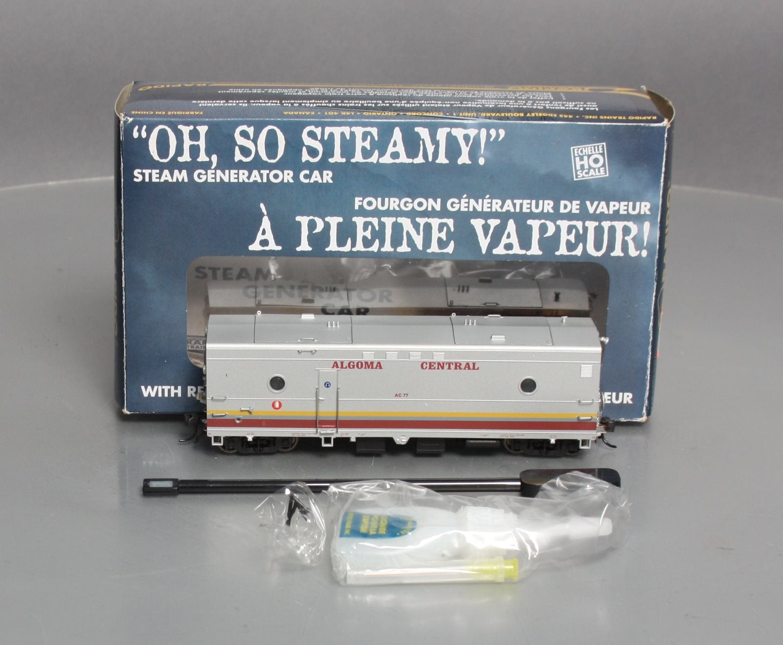 Rapido Trains 107163 HO Algoma Central Steam Generator Car #77