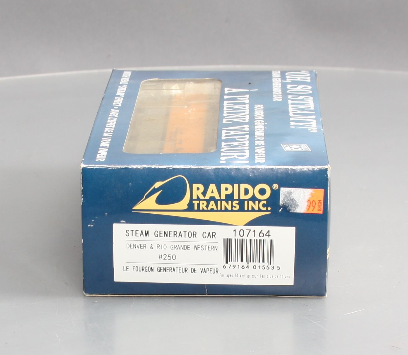 Rapido Trains 107164 HO Denver & Rio Grande Western Steam Generator Car #250