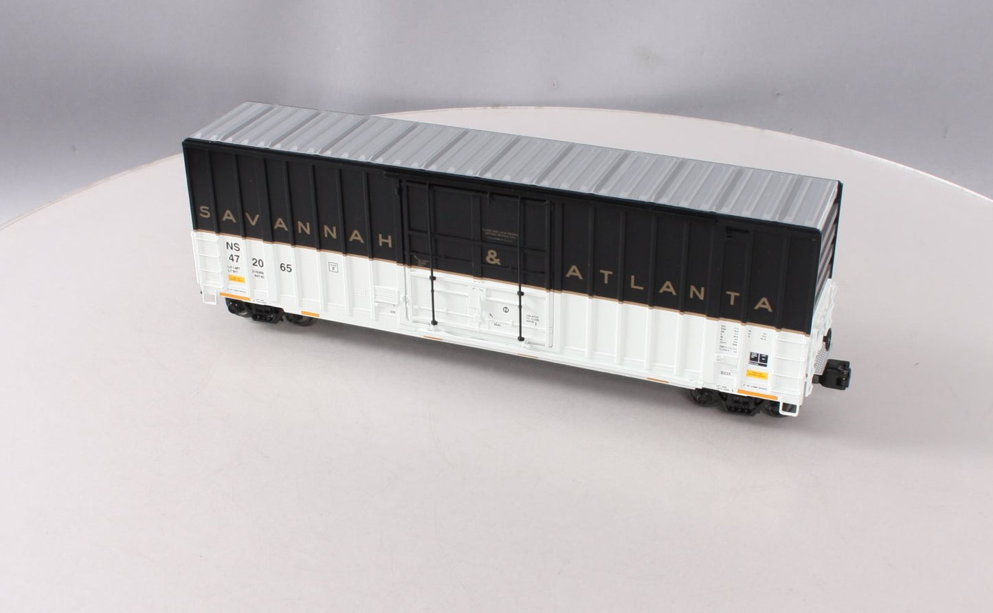 MTH 20-93598 O Gauge NS Heritage Savannah & Atlanta 50' Hi-Cube Boxcar #472065