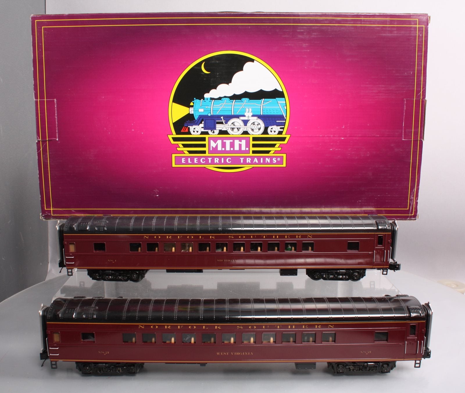MTH 20-69265 O Norfolk Southern 70' Streamlined Coach Passenger Set (Set of 2)
